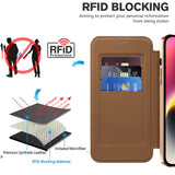 Husa de protectie Techsuit SmartMag Book compatibil cu iPhone 14 Plus, Maro