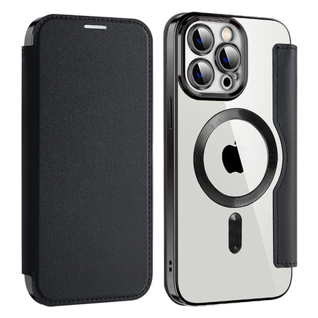 Husa de protectie Techsuit SmartMag Book compatibil cu iPhone 14 Pro Max, Negru