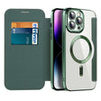 Husa de protectie Techsuit SmartMag Book compatibil cu iPhone 14 Pro Max, Verde