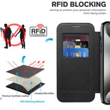 Husa de protectie Techsuit SmartMag Book compatibil cu iPhone 15 Pro, Negru