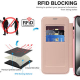Husa de protectie Techsuit SmartMag Book compatibil cu iPhone 15 Pro, Roz