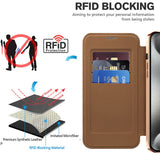 Husa de protectie Techsuit SmartMag Book compatibil cu iPhone 15 Pro, Maro