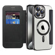 Husa de protectie Techsuit SmartMag Book compatibil cu iPhone 15 Pro Max, Negru