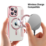 Husa de protectie Techsuit SmartMag Book compatibil cu iPhone 15 Pro Max, Roz