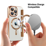 Husa de protectie Techsuit SmartMag Book compatibil cu iPhone 15 Pro Max, Maro