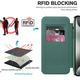 Husa de protectie Techsuit SmartMag Book compatibil cu iPhone 15 Pro Max, Verde