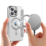 Husa de protectie Techsuit SmartMag Book compatibil cu iPhone 15 Pro Max, Gri