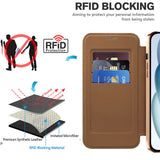 Husa de protectie Techsuit SmartMag Book compatibil cu iPhone 15, Maro