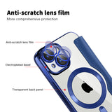 Husa de protectie Techsuit SmartMag Book compatibil cu iPhone 15 Plus, Albastru
