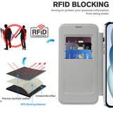 Husa de protectie Techsuit SmartMag Book compatibil cu iPhone 15 Plus, Gri