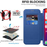 Husa de protectie Techsuit SmartMag Book compatibil cu iPhone 16 Plus, Albastru