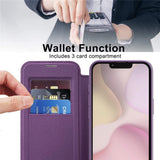Husa de protectie Techsuit SmartMag Book compatibil cu iPhone 16e / iPhone 17e, Mov