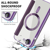 Husa de protectie Techsuit SmartMag Book compatibil cu iPhone 16e / iPhone 17e, Mov
