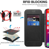 Husa de protectie Techsuit SmartMag Book compatibil cu iPhone 16 Pro, Negru