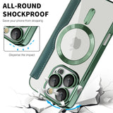 Husa de protectie Techsuit SmartMag Book compatibil cu iPhone 16 Pro, Verde