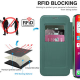 Husa de protectie Techsuit SmartMag Book compatibil cu iPhone 16 Pro, Verde