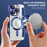 Husa de protectie Techsuit SmartMag Book compatibil cu iPhone 16 Pro, Albastru