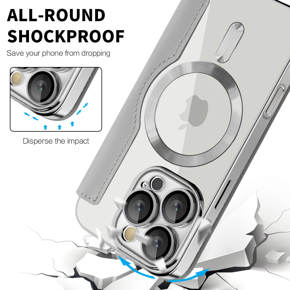 Husa de protectie Techsuit SmartMag Book compatibil cu iPhone 16 Pro, Gri