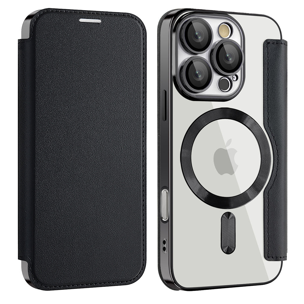 Husa de protectie Techsuit SmartMag Book compatibil cu iPhone 16 Pro Max, Negru