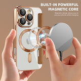 Husa de protectie Techsuit SmartMag Book compatibil cu iPhone 16 Pro Max, Maro