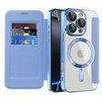 Husa de protectie Techsuit SmartMag Book compatibil cu iPhone 16 Pro Max, Albastru Deschis
