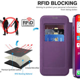 Husa de protectie Techsuit SmartMag Book compatibil cu iPhone 16 Pro Max, Mov