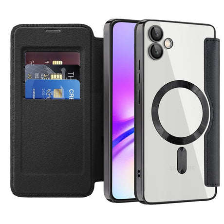 Husa de protectie Techsuit SmartMag Book compatibil cu Samsung Galaxy A05, Negru
