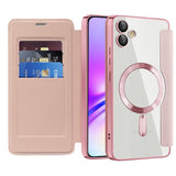Husa de protectie Techsuit SmartMag Book compatibil cu Samsung Galaxy A05, Roz