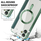 Husa de protectie Techsuit SmartMag Book compatibil cu Samsung Galaxy A05, Verde