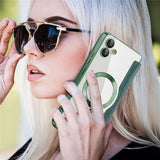 Husa de protectie Techsuit SmartMag Book compatibil cu Samsung Galaxy A05, Verde