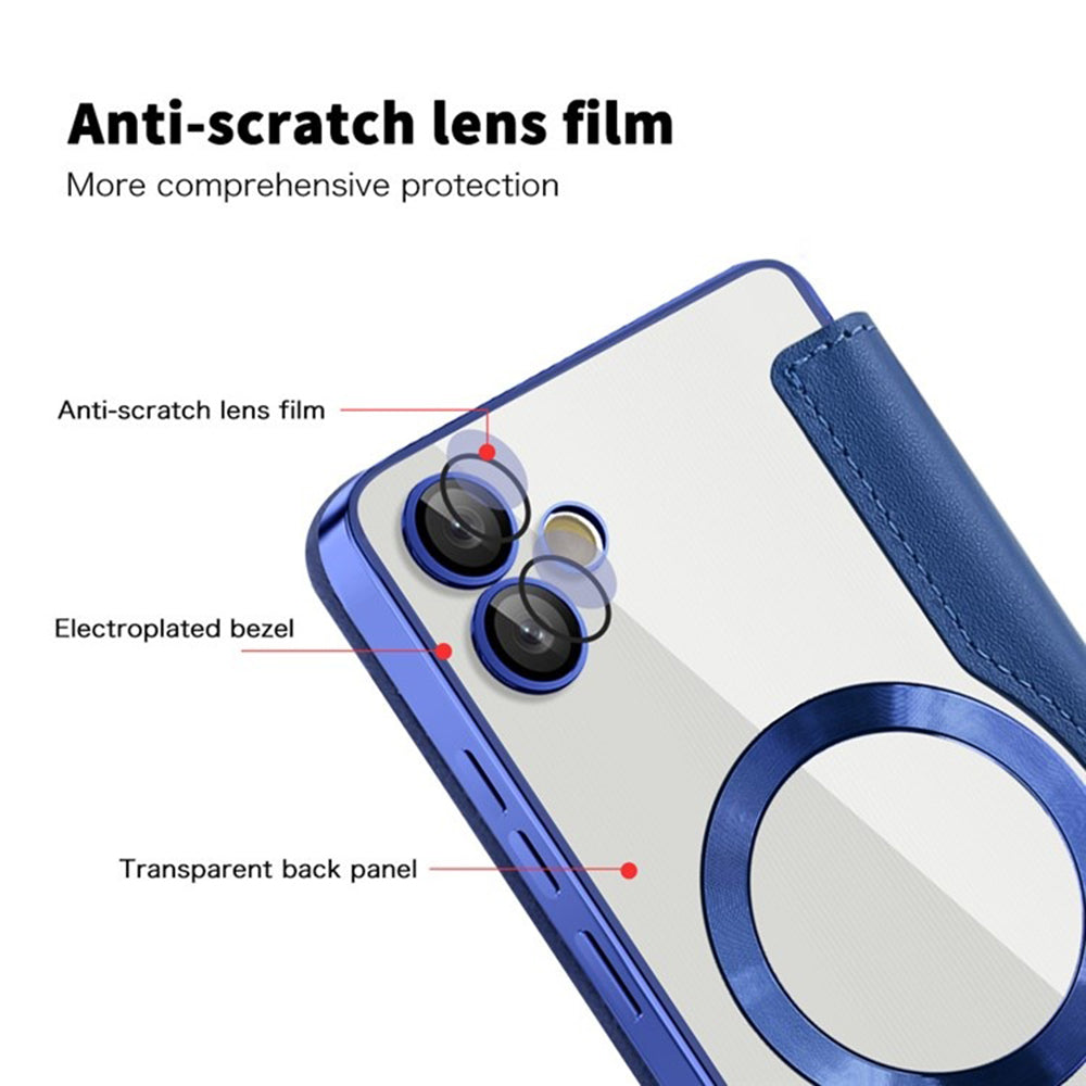 Husa de protectie Techsuit SmartMag Book compatibil cu Samsung Galaxy A05, Albastru