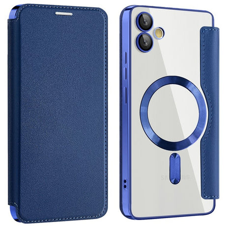 Husa de protectie Techsuit SmartMag Book compatibil cu Samsung Galaxy A05, Albastru