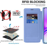 Husa de protectie Techsuit SmartMag Book compatibil cu Samsung Galaxy A05, Albastru Deschis