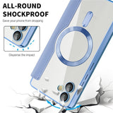 Husa de protectie Techsuit SmartMag Book compatibil cu Samsung Galaxy A05, Albastru Deschis