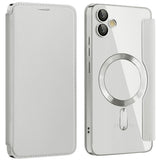 Husa de protectie Techsuit SmartMag Book compatibil cu Samsung Galaxy A05, Gri