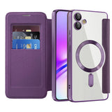 Husa de protectie Techsuit SmartMag Book compatibil cu Samsung Galaxy A05, Mov