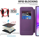 Husa de protectie Techsuit SmartMag Book compatibil cu Samsung Galaxy A05, Mov