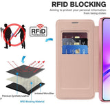 Husa de protectie Techsuit SmartMag Book compatibil cu Samsung Galaxy A05s, Roz