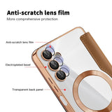 Husa de protectie Techsuit SmartMag Book compatibil cu Samsung Galaxy A05s, Maro