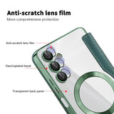 Husa de protectie Techsuit SmartMag Book compatibil cu Samsung Galaxy A05s, Verde