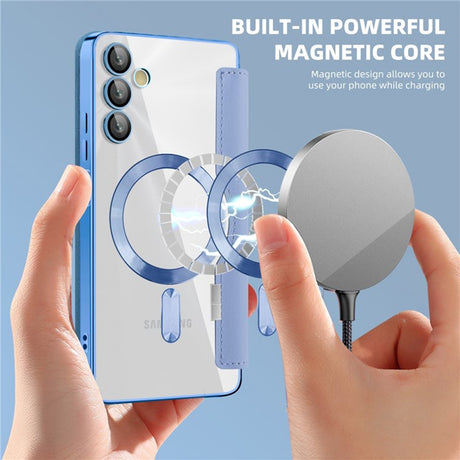 Husa de protectie Techsuit SmartMag Book compatibil cu Samsung Galaxy A05s, Albastru Deschis