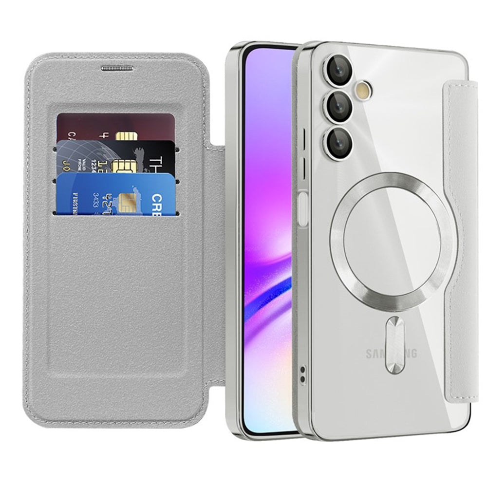 Husa de protectie Techsuit SmartMag Book compatibil cu Samsung Galaxy A05s, Gri