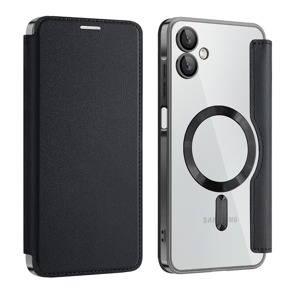 Husa de protectie Techsuit SmartMag Book compatibil cu Samsung Galaxy A06, Negru
