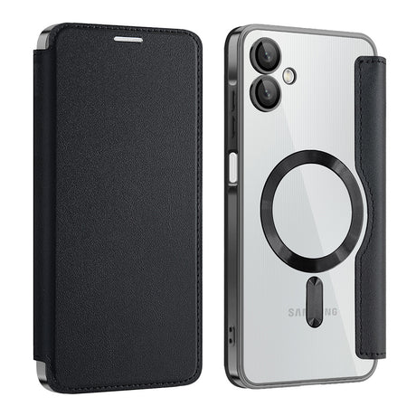 Husa de protectie Techsuit SmartMag Book compatibil cu Samsung Galaxy A06, Negru