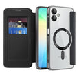 Husa de protectie Techsuit SmartMag Book compatibil cu Samsung Galaxy A06, Negru