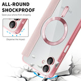 Husa de protectie Techsuit SmartMag Book compatibil cu Samsung Galaxy A06, Roz