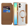 Husa de protectie Techsuit SmartMag Book compatibil cu Samsung Galaxy A06, Maro