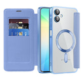 Husa de protectie Techsuit SmartMag Book compatibil cu Samsung Galaxy A06, Albastru Deschis
