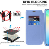 Husa de protectie Techsuit SmartMag Book compatibil cu Samsung Galaxy A06, Albastru Deschis