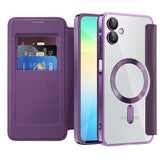 Husa de protectie Techsuit SmartMag Book compatibil cu Samsung Galaxy A06, Mov
